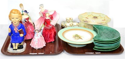 Lot 324 - Five Royal Doulton figures ''Blithe Morning'', ''Lily'', ''Elaine'', ''Genevieve'', ''Soiree'',...