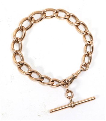 Lot 511 - A 9ct gold Albert chain and T-bar