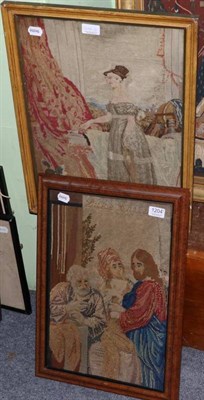 Lot 1204 - Three framed needleworks