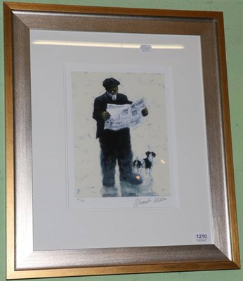 Lot 1210 - After Alexander Millar (b.1950), The Racing Post, signed print