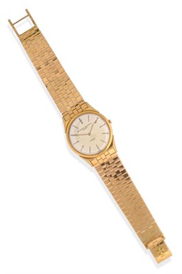 Lot 151 - A Fine Ultra Thin 18ct Gold Wristwatch, signed Vacheron & Constantin, Geneve, retailed by...