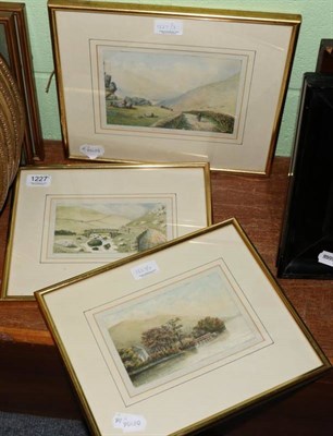 Lot 1227 - E B Foley (20th century), three watercolours of rural scenes