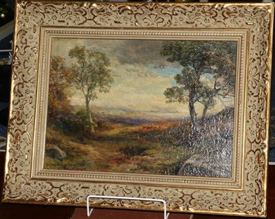 Lot 1237 - James Gustavus H Spindler (1862-1916) Scottish landscape titled verso 'From the ...... Road' signed