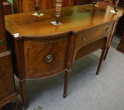 Lot 1266 - A mahogany bow fronted sideboard