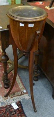 Lot 1269 - An inlaid mahogany wine cooler on stand