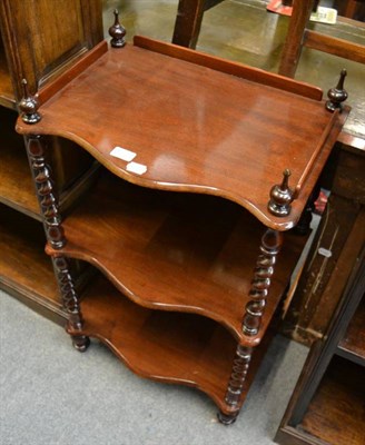 Lot 1272 - A Victorian mahogany three tier whatnot