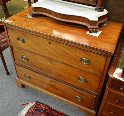 Lot 1280 - A George III three height chest of drawers