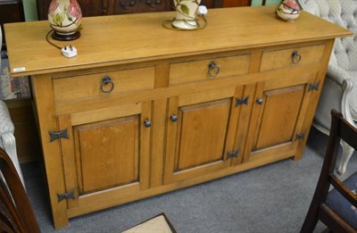 Lot 1297 - An oak sideboard by Batheaston