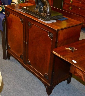 Lot 1331 - A late 19th century mahogany two door cabinet