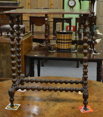 Lot 1335 - A Victorian mahogany bobbin-framed occasional table