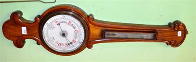 Lot 1359 - A Victorian mahogany aneroid barometer