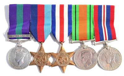 Lot 5 - A Second World War Group of Five Medals, awarded to 2977901. PTE.A.CAMPBELL. BORD.R.,...
