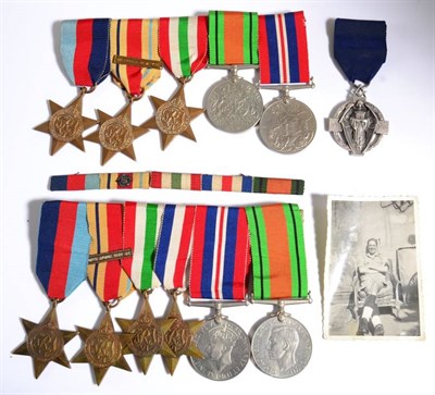 Lot 7 - A Second World War Army Group of Five Medals, comprising 1939-45 Star, Africa Star with clasp...