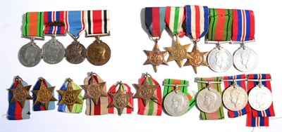 Lot 9 - A Second World War Group of Five Medals, comprising 1939-45 Star, Italy Star, France and...