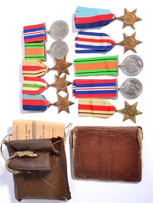 Lot 11 - A Second World War Group of Five Medals, awarded to 2374858 Signalman Harold Bark, Royal Corps...