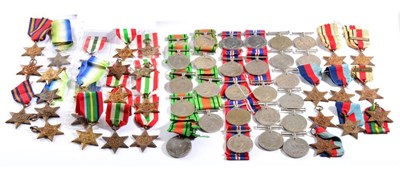 Lot 13 - A Collection of Sixty Six Second World War Single Medals, comprising 1939-45 Star x6, Atlantic Star