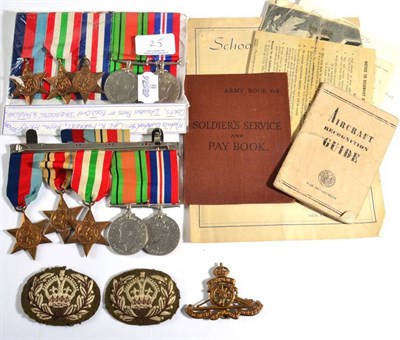 Lot 25 - A Second World War Group of Five Medals, to 14313270 P/A/W.O.II T. Rickinson, Royal Artillery,...