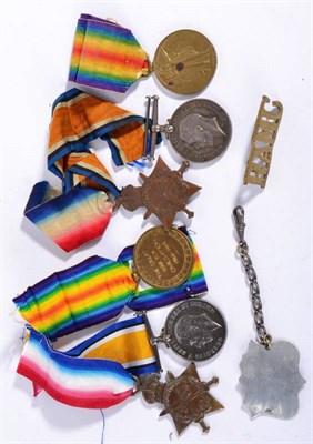 Lot 38 - Two First World War R.A.M.C. Trios, each comprising 1914-15 Star, British War Medal and Victory...