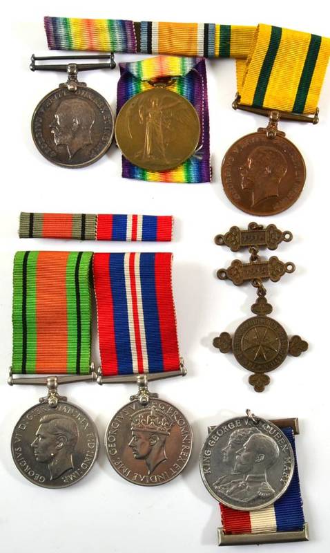 Lot 43 - A First World War Trio, comprising British War Medal, Victory Medal and Territorial Force War...