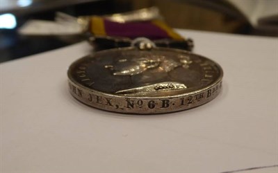 Lot 47 - A Second China War Medal, 1861, awarded to GUNR JOHN JEX, No 6 B.12TH BDE R.ART.