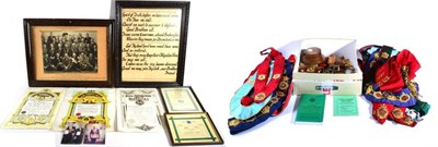 Lot 63 - Royal Antediluvian Order Of Buffaloes: a collection of assorted memorabilia, including...