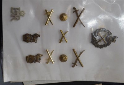 Lot 67 - A Collection of British Military Rank Badges and Stripes, in cloth, brass, bronze, white metal,...