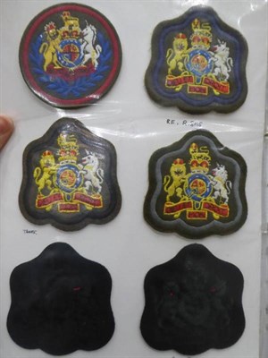 Lot 69 - A Collection of British Army Embroidered Cloth Rank Badges, including a Regimental Sergeant Major's