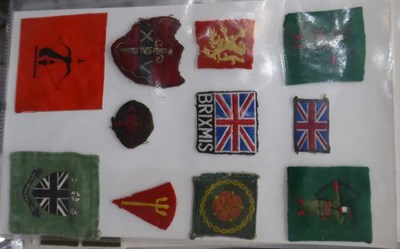 Lot 70 - A Collection of Approximately One Hundred and Eighty British Army Cloth Formation Badges, including
