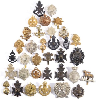 Lot 99 - A Collection of Thirty Four Early 20th Century Cap Badges to the London Regiment, in brass,...