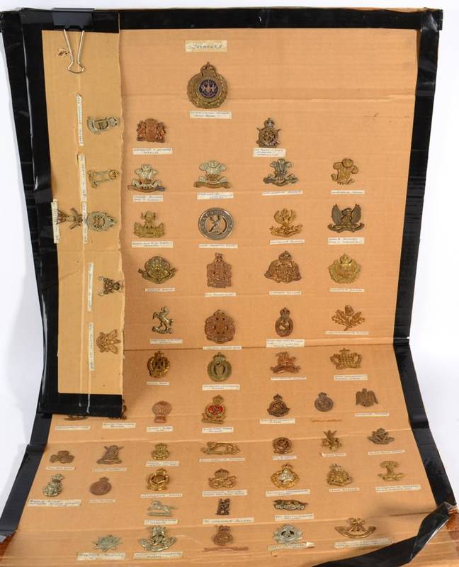 Lot 103 - A Collection of Fifty Seven First World War Yeomanry Cap and Glengarry Badges, in brass, white...