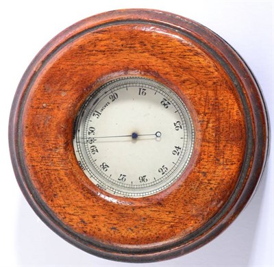 Lot 121 - An Early 20th Century Brass-Cased Pocket Aneroid Barometer by Short & Mason, of circular form...