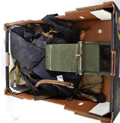 Lot 135 - A Second World War Paratrooper's  Life Vest, marked G & I 1944; three Second World War Life...
