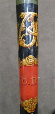 Lot 164 - A Victorian Painted Wood Truncheon, bearing crowned Victoria cypher and labelled, ''YCRS'', the end