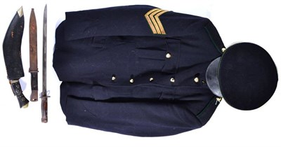 Lot 188 - A Post Second World War No1 Blues Uniform to a Sergeant, Intelligence Corps, comprising a...