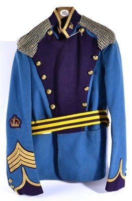 Lot 195 - An Edwardian City of London ''Rough Riders'' Full Dress Tunic to a Squadron Sergeant Major, in...