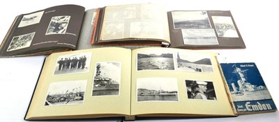 Lot 197 - Three Photograph Albums pertaining to the German Cruiser, ''Emden'': one encompassing the...