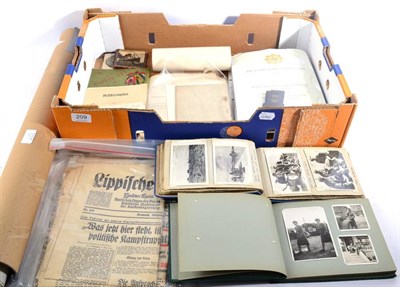 Lot 209 - A Quantity of First and Second World War Period Ephemera, including prisoner-of-war and other...