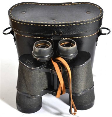 Lot 235 - A Pair of Second World War, German Third Reich, 7x50, Coastal Artillery Binoculars by Carl...