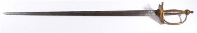 Lot 264 - A 1796 Pattern Heavy Cavalry Sword, the 82 cm etched, double edge blade with single 39.5 cm...