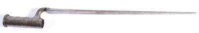 Lot 272 - A British East India Company Socket Bayonet, with 40.5cm triangular section blade, the socket...