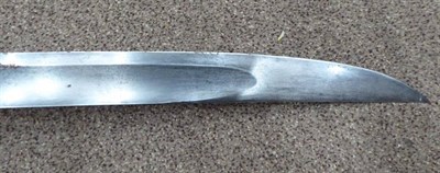 Lot 286 - A French Model 1833 Naval Cutlass, the 68 cm, broad, fullered, single edge blade engraved with...