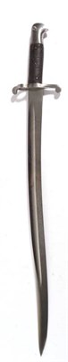 Lot 287 - A British Pattern 1856 Two-Band Enfield Sword Bayonet, the pommel indistinctly engraved,...