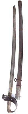 Lot 292 - A 19th Century Austrian Cavalry Trooper's Sword, the 83.5cm single edge fullered steel blade...