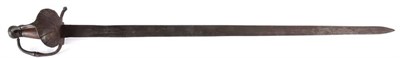 Lot 293 - A 17th/18th Century Mortuary Type Sword, the 87.5cm double edge steel blade with a narrow...