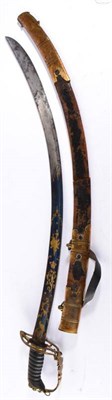 Lot 306 - A George III 1803 Pattern Officer's Sword to the Grenadier Company, the 76cm single edge curved and