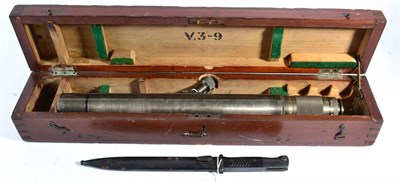 Lot 319 - A German Third Reich K98 Mauser Bayonet, the steel blade stamped maker's mark E.u.F Hörster,...