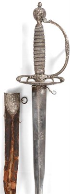 Lot 320 - An 18th Century French Silver Mounted Small Sword, the 81.5cm colichemarde steel blade engraved...