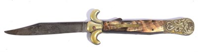 Lot 325 - A 19th Century Folding Pocket Knife by Edward Barnes & Sons, Sheffield, the 11cm clip-point...