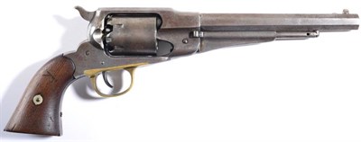 Lot 399 - A Remington New Model Army 44 Calibre Single Action Six Shot Percussion Revolver, the 20cm...