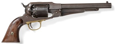 Lot 403 - A Remington New Model Army 44 Calibre Six Shot Percussion Revolver, the 20cm octagonal steel barrel